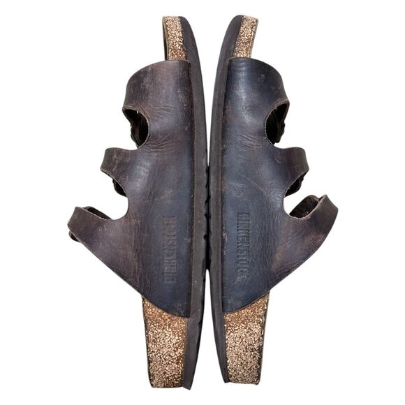 BIRKENSTOCK Florida Brown Habana Leather Size 37 - Picture 7 of 15